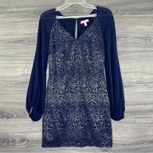 Lilly Pulitzer Carleigh Tunic Geo Lace Dress Women’s size 0